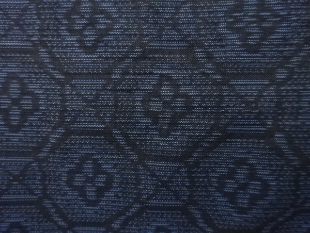 JAPANESE KIMONO / ANTIQUE KIMONO / DORO OSHIMA TSUMUGI / WOVEN FLOWER